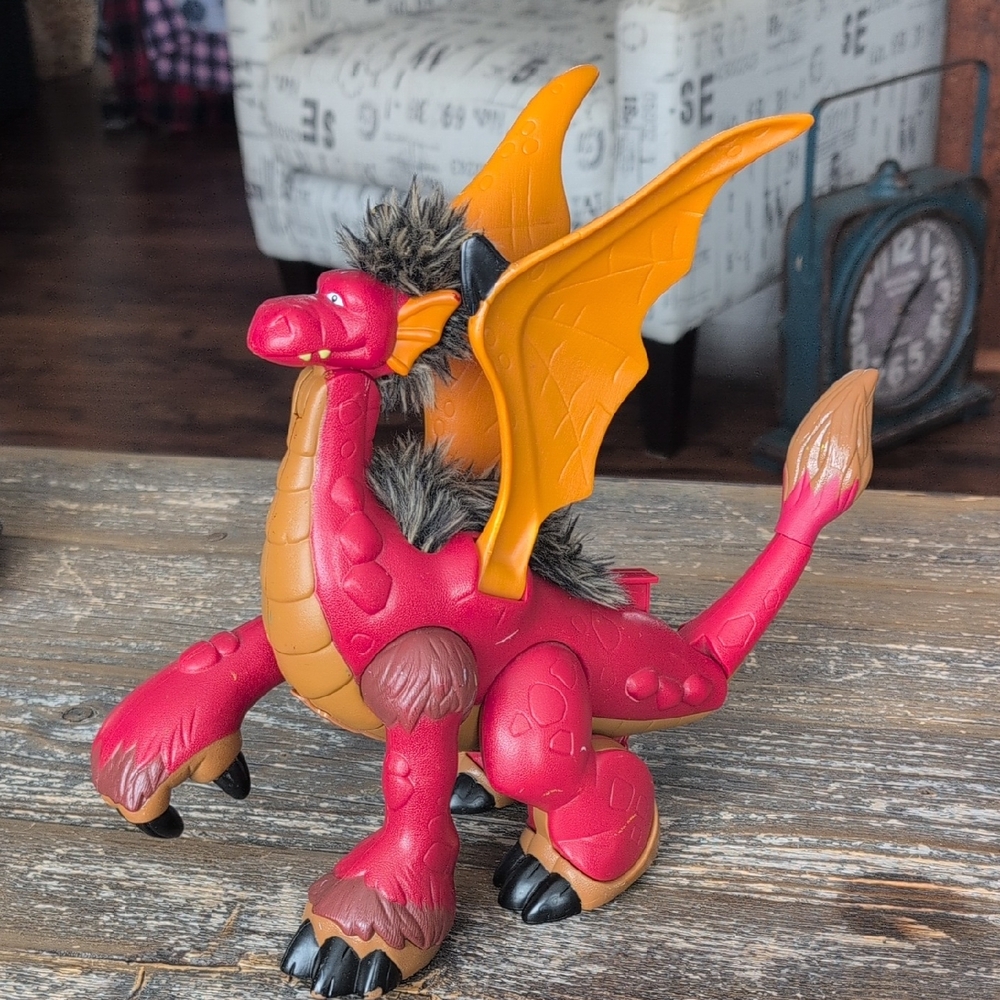 Fisher-Price Imaginext Large Fuzzy Dragon 2008 Makes Sounds